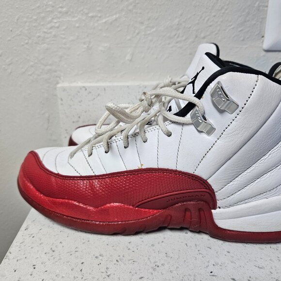 Jordan 12 Retro Cherry Size 6Y/7.5 womens sneaker - Picture 2 of 9